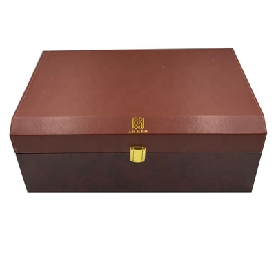 جعبه عطر چوبی نیمه چرم طرح جدید بازار عربی