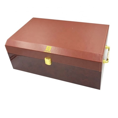 جعبه عطر چوبی نیمه چرم طرح جدید بازار عربی